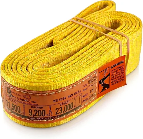 Miniatura 29 de DD Sling. Correa de 2 capas para levantamiento, de red de nylon, de doble ojal. Muy resistente (900 tejidos).Capacidad de carga vertical