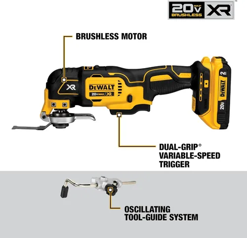 Miniatura 6 de DEWALT - Juego combinado de 9 herramientas eléctricas 20V MAX, herramientas eléctricas inalámbricas con 2 baterías y cargador (DCK940D2)