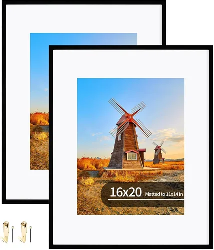 Miniatura 57 de Hongkee - Juego de 2 marcos de fotos, HK042515-MD5.5X8.5-BK(2PK)