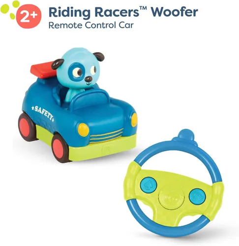 Miniatura 9 de B. toys Coche de control remoto para niños pequeños, niños - Control remoto con 2 botones grandes - Vehículo RC rápido con sonidos divertidos - Más