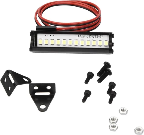 Barra de luz LED RC, iluminación impermeable brillante de 2.165 in, barra de luz RC 1:10, para SCX10 90046 90048 todoterreno camiones conducción
