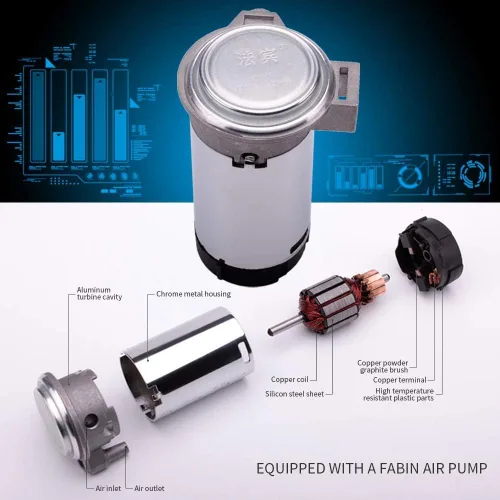 Miniatura 3 de FARBIN Bocina de coche para la serie Honda. Bocina de aire súper fuerte de 12 V 150 db, trompeta doble de zinc cromado, bocina de camión