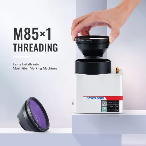 Miniatura 3 de OMTech Lente F Theta para grabadores láser de fibra, lente de escaneo óptico de repuesto de 11.811 x 11.811 in para máquinas de grabado de marcado