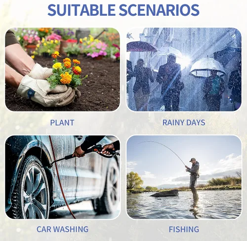 Miniatura 7 de Fundas impermeables para zapatos, protectores de zapatos engrosados antideslizantes, reutilizables, plegables, cubiertas para zapatos para lluvia