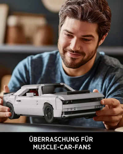 Miniatura 6 de Nifeliz Juego de Modelo de Coche Músculo Demonio, Juguete de Construcción Icónico para Adultos, Ideal Conjunto de Exhibición para Regalar a