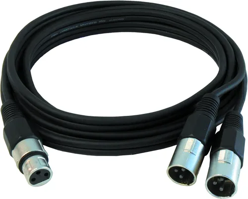 Miniatura 2 de Audio2000'S ADC2033-P Cable de audio equilibrado XLR macho a XLR hembra de 5 pies