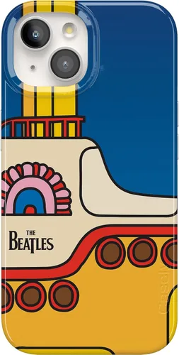 Casely Funda para iPhone 15 Plus | Yellow Submarine | Beatles | Compatible con MagSafe | Diseño clásico ultra delgado Submarino Amarillo | Beatles