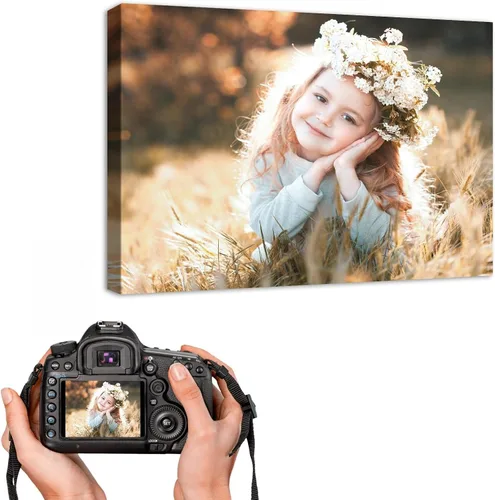 Miniatura 9 de YYYYHPP Impresiones en lienzo con tus fotos, arte de pared personalizado de foto a lienzo, impresión en lienzo para boda, familia, bebé, mascotas