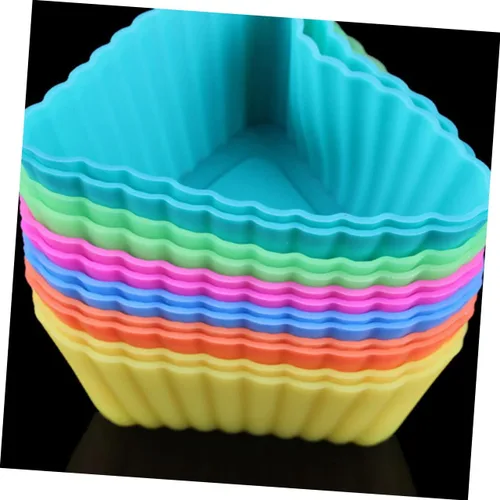 Miniatura 7 de Ciieeo 20 piezas de taza triangular para muffins, tazas de postre, moldes de pastelería, moldes para magdalenas, moldes para hornear bricolaje