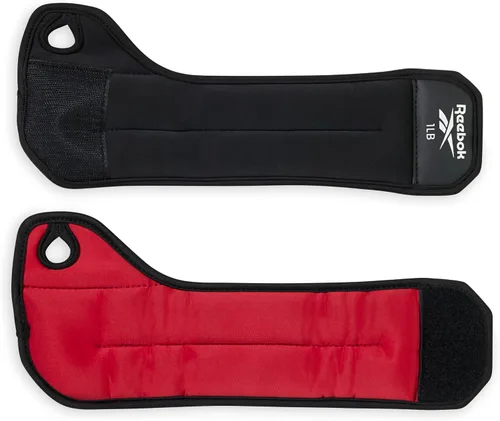 Miniatura 4 de Reebok Pesas de muñeca, pesas portátiles con lazo para el pulgar para entrenamiento de brazos, boxeo, yoga, caminar y más, muñequeras de poliéster