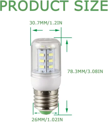 Miniatura 4 de 5304511738 Bombillas para refrigerador de 3.5 W para PS12364857 AP6278388 4584444 KEI D34L (paquete de 2)