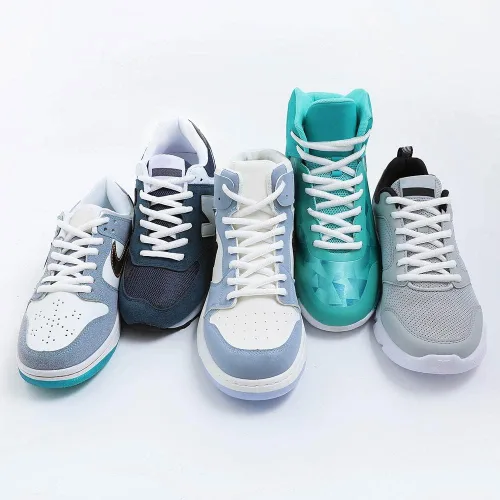 Miniatura 5 de VSUDO 2 pares de cordones ovalados para tenis, tenis de béisbol, tenis deportivos atléticos, para hombres o mujeres