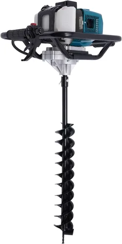 Miniatura 5 de Taladro de tierra de 52 cc de 2 tiempos para perforaciones de poste a gas + brocas de 4 pulgadas, 8 pulgadas y barra de extensión, excavadora