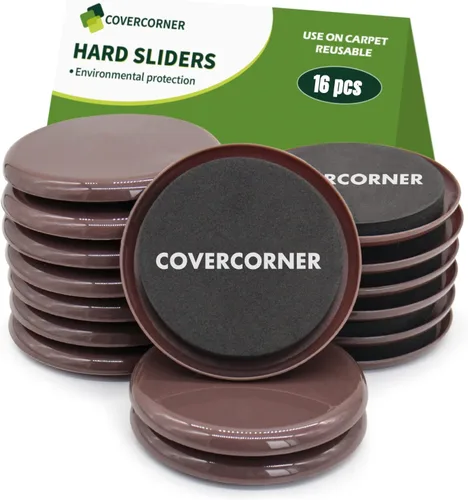 Miniatura 9 de Deslizadores de muebles para alfombra 4 piezas - 9 1/2 pulgadas Deslizadores para mover muebles, protectores de pisos para patas de sillas - Mueve