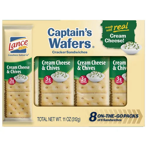 Miniatura 11 de Lance Captain Wafers - Sabor original, 2 paquetes individuales, 500 paquetes en total, 0.23 onzas cada uno