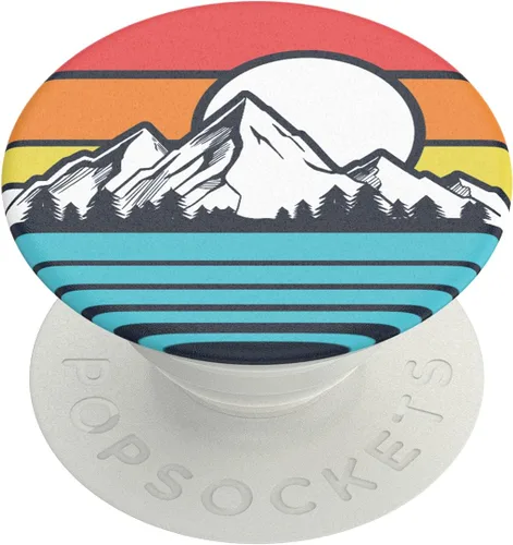 PopSockets - Agarre para teléfono con soporte expandible, agarre adhesivo, Sunset Peaks