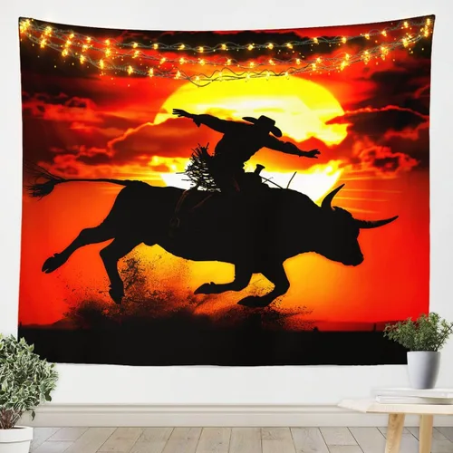 Miniatura 5 de Feelyou Tapiz de zorro ártico, tapiz para colgar en la pared para niños y niñas, bonito tapiz de pared de animales salvajes, arte de pared