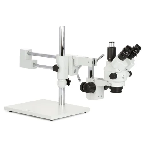Miniatura 3 de AmScope - Microscopio de zoom bloqueable estéreo simul-Focal 3.5X-45X en soporte de brazo dual - SM-4NTPX
