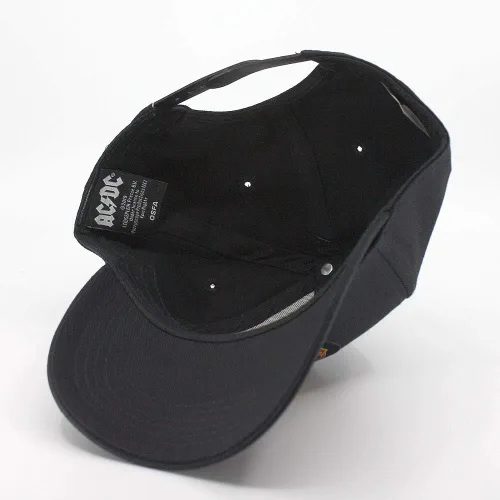 Miniatura 3 de Gorra de béisbol ajustable con banda de roca dura de color rojo y blanco, Beísbol, talla única