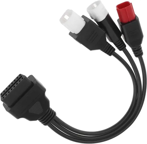 Miniatura 2 de Adaptador de diagnóstico de 3 pines 4 pines 6 pines OBD2 3 en 1 Motorrad OBD Cable compatible para Yamaha Honda motocicleta Euro5 Guzzi Kawasaki