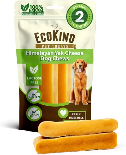 Miniatura 23 de EcoKind Premium Gold Yak Cheese - Masticables para perros del Himalaya, golosinas saludables para perros pequeños, con alto contenido de proteínas
