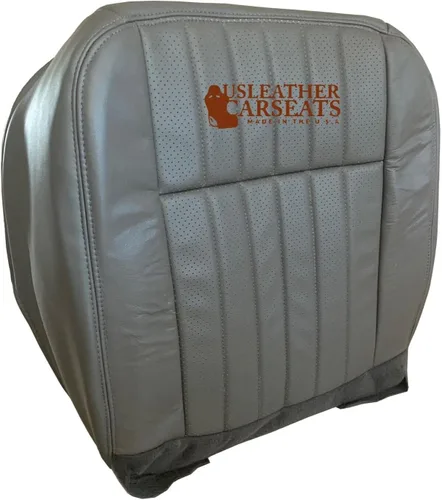 Miniatura 2 de Funda de asiento de vinilo perforada con parte inferior lateral de pasajero (compatible con Chevy Impala SS 1994-1996), color gris