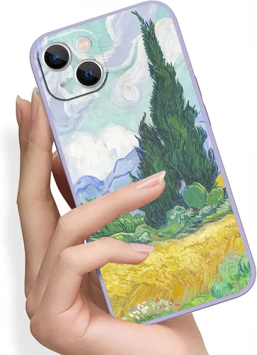 Miniatura 6 de Funda para iPhone 13, famosa funda de teléfono artístico, terraza de café por la noche por Vincent Van Gogh, protección de cuerpo completo de TPU