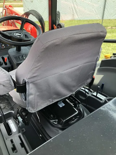 Miniatura 2 de Durafit cubre asientos, compatible con tractores KIOTI serie CK, DK y NS CAB SÓLO, asiento de suspensión de gramática. Asiento de vinilo de dos