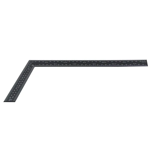 Miniatura 7 de Bettomshin 1 regla cuadrada en forma de L de metal negro, 11.81 x 7.87 pulgadas, pequeña regla cuadrada de medición de acero inoxidable templado