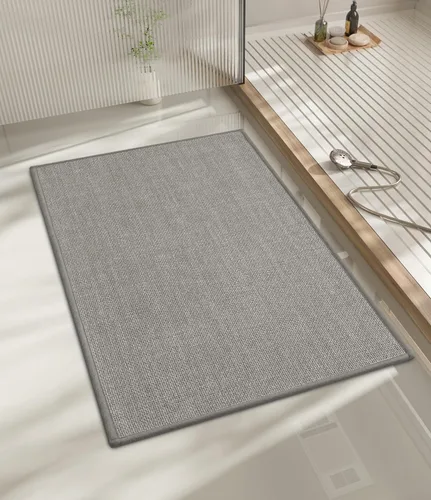 Miniatura 61 de chakme Alfombras de Baño 24x17, Alfombra de Baño Ultra Delgada Antideslizante Pequeña de Secado Rápido Absorbente para Piso de Baño