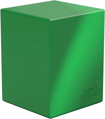 Miniatura 5 de Ultimate Guard Boulder Solid 100+, funda para 100 tarjetas TCG de doble manga, verde, almacenamiento seguro y duradero para juegos de cartas