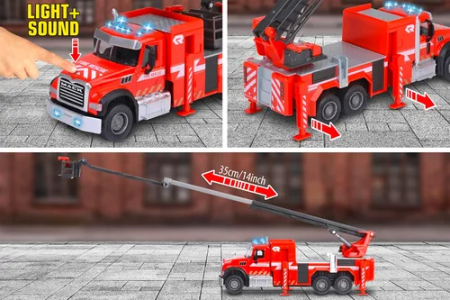 Miniatura 5 de Majorette Camión de bomberos de granito Mack 213713005