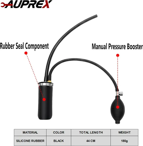Miniatura 2 de AUPREX Adaptador universal de fácil admisión, vejiga de máquina de humo automotriz, detector de fugas de combustible de tuberías, probador