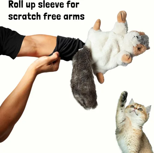 Miniatura 3 de Milunova Pupr Pals - Marioneta de juguete para perros y gatos con acolchado resistente para un juego interactivo seguro, protección para evitar que
