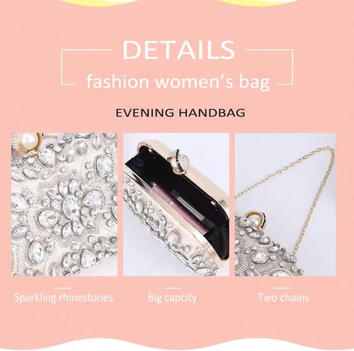 Miniatura 3 de Ofuleo Women's Handbag Evening Bag Clutch Purse for Wedding Party Prom Weekend Cocktail Homecoming GIfts for Women