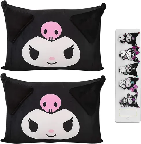 Miniatura 9 de Shuyun Bonita funda de almohada de dibujos animados de anime de doble cara para decoración de dormitorio de niña, funda de almohada de algodón