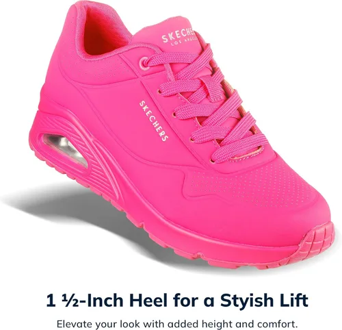 Miniatura 6 de Skechers Uno - Night Shades Zapatos deportivos para mujer, tenis con espuma viscoelástica refrescante, entresuela Skech-Air y empeine de Durabuck