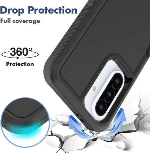 Miniatura 146 de Jeylly Compatible con Samsung Galaxy A22 5G Funda, Funda Samsung A22 5G con 2pcs protectores de pantalla de vidrio templado