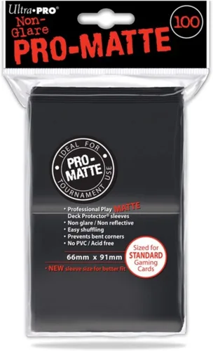 Ultra Pro 7442784515 Protectores de Baraja - Pro-Matte Black