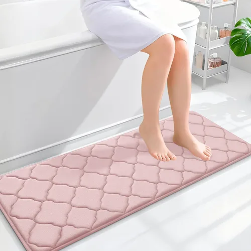 Miniatura 127 de OLANLY Alfombra de Baño de Espuma Viscoelástica de 24 x 16 pulgadas, Ultra Suave y Absorbente, Alfombras de Baño Antideslizantes, Cómodas, Lavables