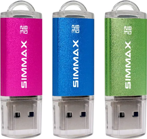 Miniatura 8 de SIMMAX Memory Stick 32GB USB 2.0 Unidades Flash Thumb Drive Pen Drive (32GB Morado)
