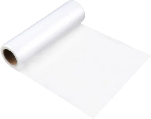 Estabilizador de bordado soluble en agua transparente de 30 yardas de 7.87 pulgadas, compatible con la mayoría de los aros, rollos de película