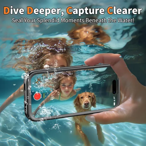 Miniatura 12 de Cozycase TOP Funda impermeable para iPhone 17 Pro Max - Grado militar resistente a todo 360 con protector de cámara de pantalla, doble IP68 a prueba