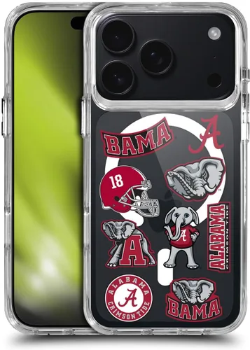 Miniatura 427 de Head Case Designs Funda de gel suave con licencia oficial de la Universidad de Alabama UA Collage compatible con Apple iPhone 13 Pro Max