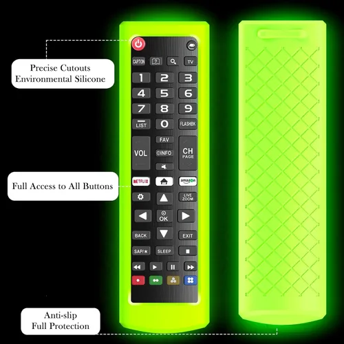 Miniatura 4 de AKB75095307 AKB75375604 AKB74915305 - Funda de silicona de repuesto para mando a distancia LG TV AKB75095307 AKB75375604 AKB74915305, funda de Verde