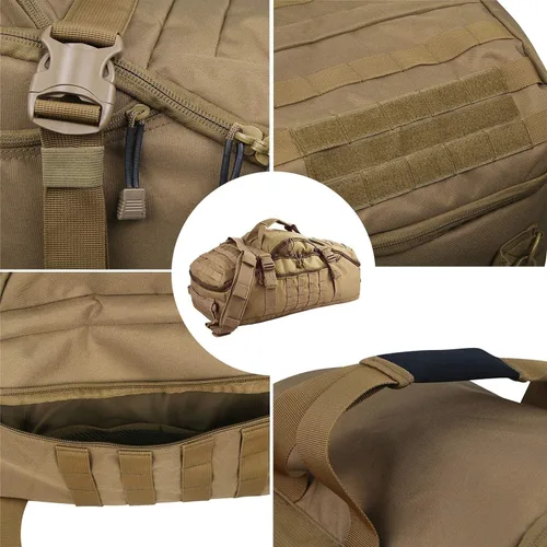 Miniatura 9 de Bolsa de gimnasio, bolsa de viaje para hombres y mujeres, bolsa de entrenamiento para militares, deportes, durante la noche, baloncesto, táctica