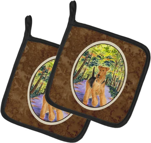Miniatura 136 de Caroline's Treasures SS8617PTHD - Juego de soportes para ollas de cocina resistentes al calor, almohadillas calientes para horno para cocinar, Husky