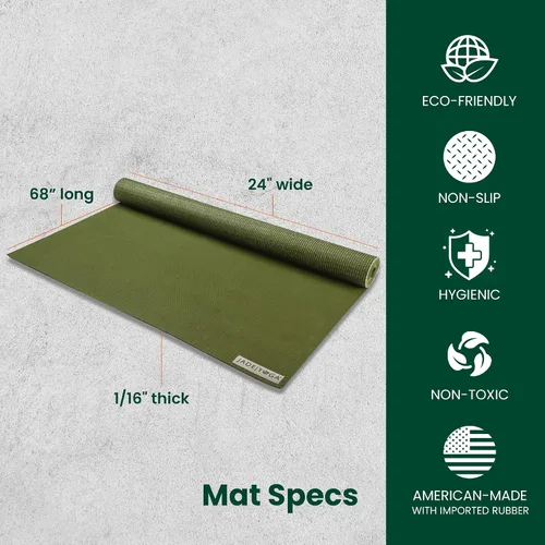 Miniatura 3 de JadeYoga Voyager Tapete de Yoga - Tapete de Yoga de Goma Ligero y Portátil - Tapete de Ejercicio Antideslizante para Mujeres y Hombres - Ideal
