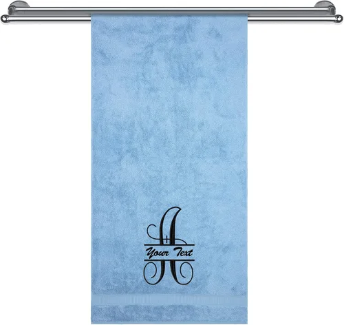 Miniatura 13 de Toallas con monograma, calidad de hotel y spa, supersuaves, altamente absorbentes, 100% algodón turco auténtico, juego de 2 toallas de baño
