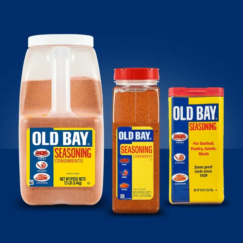 Miniatura 17 de OLD BAY Condimento, 24 onzas, un recipiente de 24 onzas de condimento multiusos OLD BAY con mezcla única de 18 especias y hierbas para cangrejos